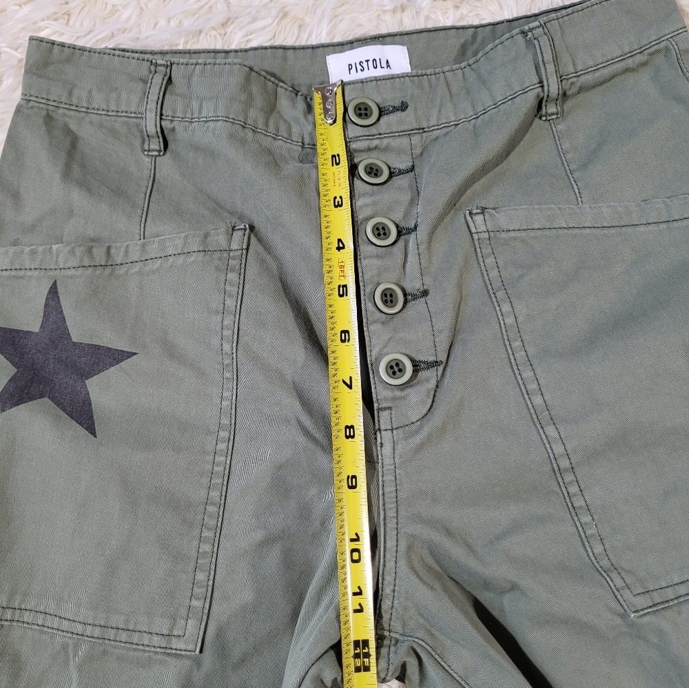 Pistola Tammy Star Print High Rise Trousers Size 29 - Picture 10 of 15